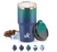 HoneyHolly Termo Cafe 600 ML, Reutilizables, Vaso Termico Cafe Antigoteo para Coche, Acero Inoxidable 304, Taza Termica Para Llevar, Termo Café Hermético para Café Frío y Caliente, Leche y Té