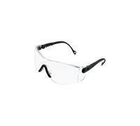 Honeywell 1000016 Op-Tema Marco de Gafas de Seguridad con Lente de Policarbonato Transparente Antiarañazos, Montura Negra, Adecuado para Construcción/Automotriz/Laboratorio/Transporte (1 Pieza)