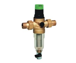 Honeywell Home - Filtro con lavado longitudinal y válvula reductora de presión, conexión DN20 FK06-3/4AA