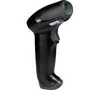 Honeywell Voyager 1250g Escáner de códigos de barras 1D con soporte y cable USB, Negro
