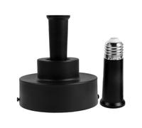 HONMEET 1 juego de extensión de portalámparas LED - Adaptador de portalámparas E26 E27 con base para reemplazo de luz de ventilador de techo con rosca y extensión de posición de bombilla