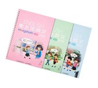 HONMEET 3 Piezas Cuaderno de Caligrafía Inglesa para Adultos Papel Escritura Suave Adecuado para Práctica en Escuela