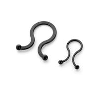 HONMEET 60 Piezas Organizador de Cables Negro de Pp para Oficina y Hogar Clips para Gestión de Cables USB Mini Enrollador Práctico y Duradero
