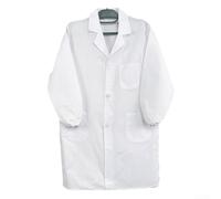 Honseadek Abrigo de laboratorio unisex, 60% algodón, 40% poliéster, transpirable rápido