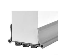 Honseadek Tira de sellado inferior de puerta para puertas interiores, aislamiento acústico de lana gruesa y fieltro, tapón resistente al viento y al polvo, ajustable de 55 mm de ancho, marrón, blanco