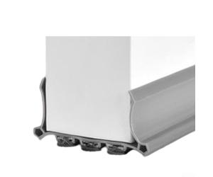 Honseadek Tira de sellado inferior de puerta para puertas interiores, aislamiento acústico de lana gruesa y fieltro, tapón resistente al viento y al polvo, ajustable de 55 mm de ancho, marrón, blanco