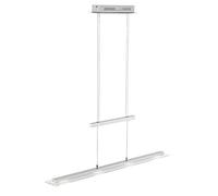 FISCHER & HONSEL Lámpara colgante LED Tenso, níquel, 64 cm, metal, CCT, atenuador