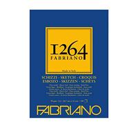 Honsell 19100633 Fabriano Schizzi 1264 - Bloc de bocetos (encolado en la cabeza, 90 g/m², DIN A3, 100 hojas de papel de boceto en blanco marfil, sin ácidos, ligeramente granulada, para todas las
