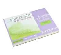 Honsell Fabriano Artistico Acquarello 19321218 - Pintura de acuarela (grano grueso, 12,5 x 18 cm, 25 hojas de 300 g/m², cartón para acuarela de alta calidad, bloc de 4 caras)