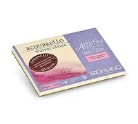 Honsell Fabriano Artistico Acquarello Watercolour, papel de acuarela de, satinado prensado en caliente, 12,5 x 18 cm, 25 hojas de 300 g/m², vegano