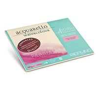 Honsell Fabriano Artistico Acquarello Watercolour, Papel de acuarela (satinado, prensado en caliente, 30,5 x 45,5 cm, 20 hojas de 300 g/m², de alta calidad, bloc de 4 caras, vegano) Blanco 71-19003045