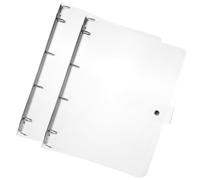 HOODANCOS 2 Fundas Transparentes que Protegen y No se Deforman para Cuadernos A4 de Plástico Resistentes Paquete de 2 Unidades Ideales para Oficina y Escuela
