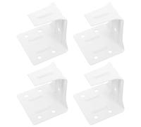 HOODANCOS 4 Piezas Soporte Central Ciego para Persianas de Ventana Soporte para Persianas Blanco Hierro Fácil de Instalar Ligero para Uso Doméstico