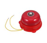 HOODANCOS Campana de Alarma Eléctrica Timbre Manual Roja de Hierro Alerta Inmediata para Seguridad Hogar y Estaciones para Evacuación en Emergencia