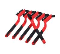 HOODANCOS Cepillo para Limpiar Caparazones de Tortuga Accesorios para Tanque 6 Piezas para Cepillo de Limpieza de Doble Cara PVC Mango PU Rojo Tortugas