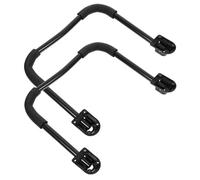HOODANCOS Patas Plegables para Mesa pequeña en Forma de U, Soporte Estable de Hierro Negro con Base Antideslizante para escritorios y Muebles auxiliares, Pack de 2 Piezas
