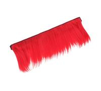 HOODANCOS Peluca Accesorio de Fiesta de Halloween Cresta Roja de Plástico Fácil de Instalar para Fiesta y Decoración DIY para Cosplay de Hombres y Mujeres