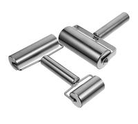 HOODANCOS Rodillo para Pasta de Acero Inoxidable Doble Extremo 2 Piezas Bordes Lisos para Amasar Masa de Pizza y Hornear en Casa