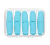 HOODANCOS Tapones Oídos con Cancelación de Ruido para Dormir Espuma Viscoelástica 10 Unidades Azules con Estuche de Almacenamiento Reutilizables para Trabajo Estudio y