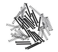 HOODANCOS Tornillos y Muelles para Pastillas de Guitarra Eléctrica 20 Piezas Doble Bobina Color Negro Muelle Negro Ajuste de Altura Accesorios para Montaje Guitarra Eléctrica