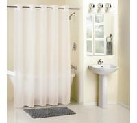 Hookless PEVA Cortina de Ducha, Materiales sintéticos, Frosty, W 71" x L 74" (1 Panels), 6