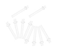 HOOTNEE 10piezas Soporte de Mecha de Vidrio Transparente Resistente al Calor para Lámparas de Aceite y Queroseno Tubos de Repuesto para Candiles Accesorios Versátiles para Decoración