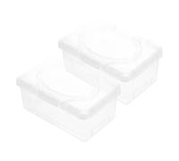 HOOTNEE Dispensador de Toallitas Húmedas para Ñiño Tapa Caja de Plástico PP Recargable de 1400 Ml Tamaño 19X12X95 CM Set de 2 Unidades Organizador Portátil para Hogar Oficina y