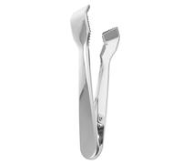HOOTNEE Pinza de Hielo Diente de Acero Inoxidable 304 Multifuncional Borde Dentado y Superficie Espejada para Restaurantes y Cafeterías