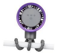 HOOTNEE Ventilador para Cochecito Bebe Portátil con Clip Flexible y Motor Silencioso de 360 Grados, Ventilador Recargable de Abs Adecuado para Casa y Paseo