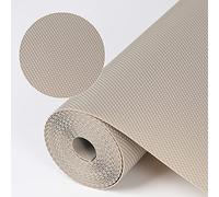 HooTown Shelf Liner - Alfombrillas para cajones de cocina, no adhesivas, revestimiento de frigorífico de EVA, impermeables y duraderos, manteles individuales para armario, forro de cajones (caqui