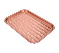 HOOWIFFY Bandeja para Barbacoa Antiadherente de Acero al Carbono Portátil y Duradera para Asar Pescado, Verduras y Carne en Barbacoas al Aire Libre y Fines de Semana Color Color Aleatorio