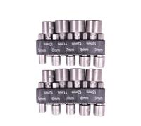 HOOWIFFY Kit de Destornilladores Eléctricos Brocas Hexagonales No Magnéticas y Juego de Sockets Combinado 18 Piezas para Profesionales Electricistas