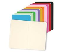 Hopton Cuaderno A6 en blanco, 12 colores, A6, cuaderno escolar portátil, 14 cm x 9 cm, pequeño cuaderno con tapa blanda para diario, notas, bocetos, pintura y escritura