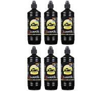 HORECA CANDLES Aceite para Lámparas - 6x1L Cera Líquida para antorchas y quinqués, Sin Humo y Sin Olor, Parafina Pura, Para Uso Religioso, Profesional, Doméstico y Exterior, Velas, Lámparas