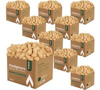 Horeca Candles - Encendedores Naturales - 1000 Pastillas para Encender Fuego con Virutas de Lana y Cera - Encendido Seguro, Limpio y Sin Olor - para Barbacoa, Estufas de Leña y Chimeneas