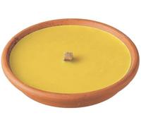 Horeca Candles - Velas de citronela de exterior - 1 antorcha de coco de terracota - Duración 8 horas - Sartén romana de jardín, balcón, picnic, camping