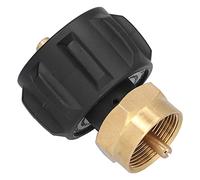 Horett Adaptador de Recarga de Tanque Acoplador Recarga Gas Válvula Propano Regulador QCC1 Latón 1/4 pulg. Apagado Automático 250 PSI con Llenado Rápido sin