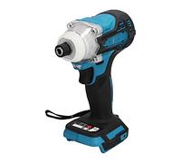 Horett Atornillador de Impacto Taladro Inalámbrico Taladro Eléctrico Eléctrico 18 V 700 Nm 1000 Nm Luz LED de Goma Suave con Rejillas Ventilación para Construcción