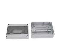 Horett Caja de Distribución de Energía Caja para Exteriores IP65 12 Vías | Construcción de PC ABS, Protección Impermeable IP65, Montaje en Pared, Conexiones Solares, Compatibilidad con Disyuntores