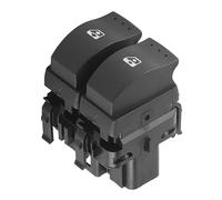 Horett Interruptor de Elevalunas Eléctrico Control de Doble Botón para II 2 Cool Black Reemplazo Duradero 1 Pieza