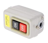Horett Interruptor Pulsador Autoblocante 3P 15A 110/220/380V | Cuerpo de Plástico y Hierro, Control de Motor sin Contactor, Uso en Circuito de CA, Terminales de Tornillo, Sistemas de