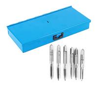 Horett Juego de Machos y Matrices 32 Piezas/juego Kit de Herramientas Roscado Acero para Cojinetes Herramientas para Roscas Llave Machos M3-M12 M1-M25 Caja Hierro