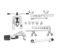 Horett Kit de Expansor de Tubos Herramienta para Expansores Tubos Juego Herramientas para Abocardar CT-278 Escariador y Brida Cromado con Tubo Alimentación Roscado