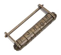 HORIALENCE Cerradura para Joyero Combinación y Candado Chino Antiguo de Aleación de Zinc Estilo Tradicional para Decorar Gabinetes y Cajones