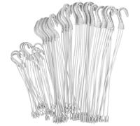 HORIALENCE Gancho para Colgar Plantas de Jardín de Plástico Blanco 30 Pcs | Alta Carga para Flores y Cestas Decorativas, Celebracion Verano, Herramientas de Jardinería