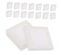 HORIALENCE Paquete de 20 Mini Marcos para Lienzo de Algodón Blanco, Diseño Compacto y Portátil, Ideales para Pintura Artística y Decoración del Hogar