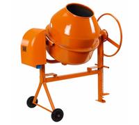 Hormigonera IRBAL HOR 140 - 140L, 700W, Corona de Fundición, Freno en Volante, Patas Telescópicas, Eléctrica 220V - Ideal para Reformas y Obra Doméstica