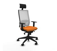 Horna sincro malla blanca similpiel naranja brazos 1d base piramidal c