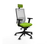 Horna sincro malla blanca similpiel pistacho brazos 2d base piramidal