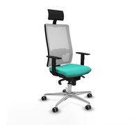 Horna sincro malla blanca similpiel turquesa brazos 1d base aluminio c